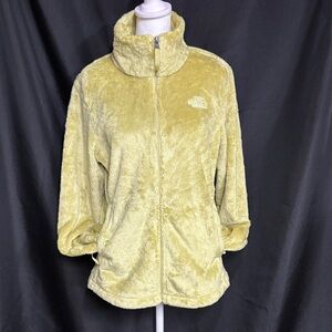The North Face Women's Soft Green-Yellow Teddy Jacket